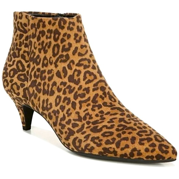 New! Circus by Sam Edelman Kirby Ankle Microsuede Leopard Boot - Picture 1 of 7